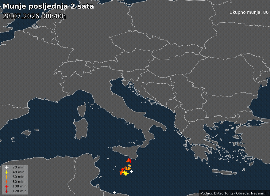 Blitze Mitteleuropa