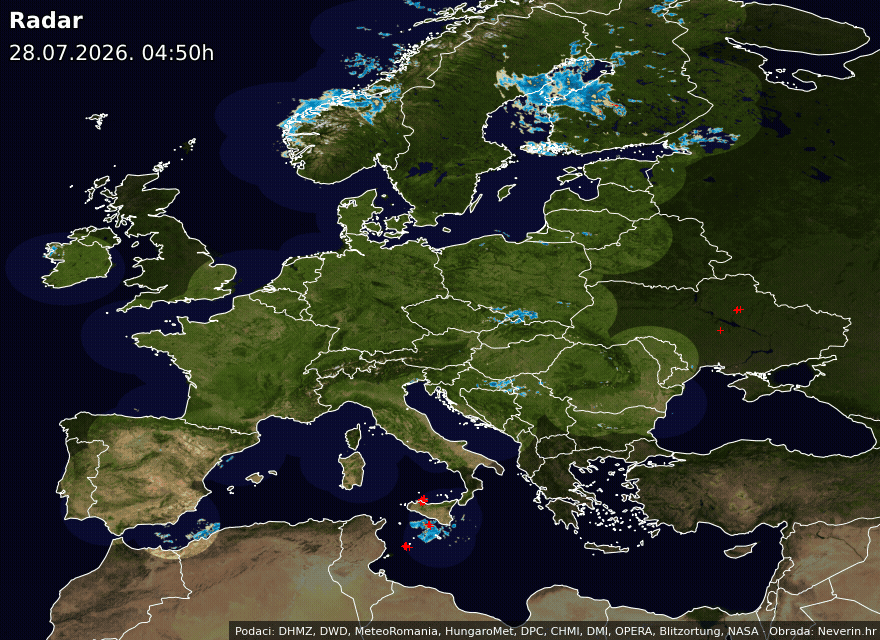 Wetterradar Europa
