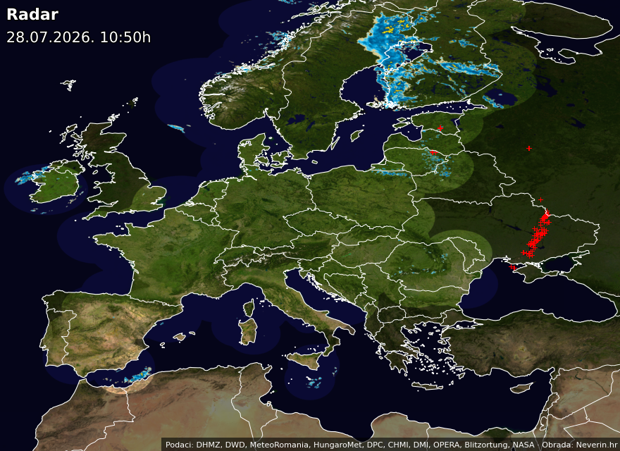 Wetterradar Europa