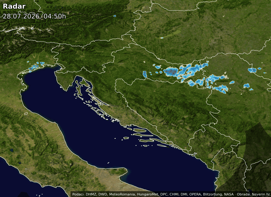 Wetterradar Kroatien