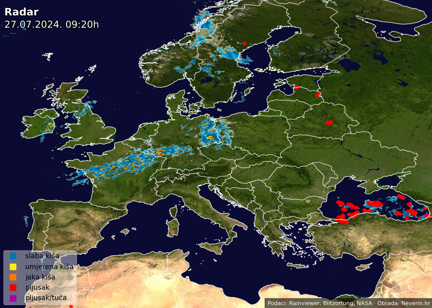 Meteo radar Europa